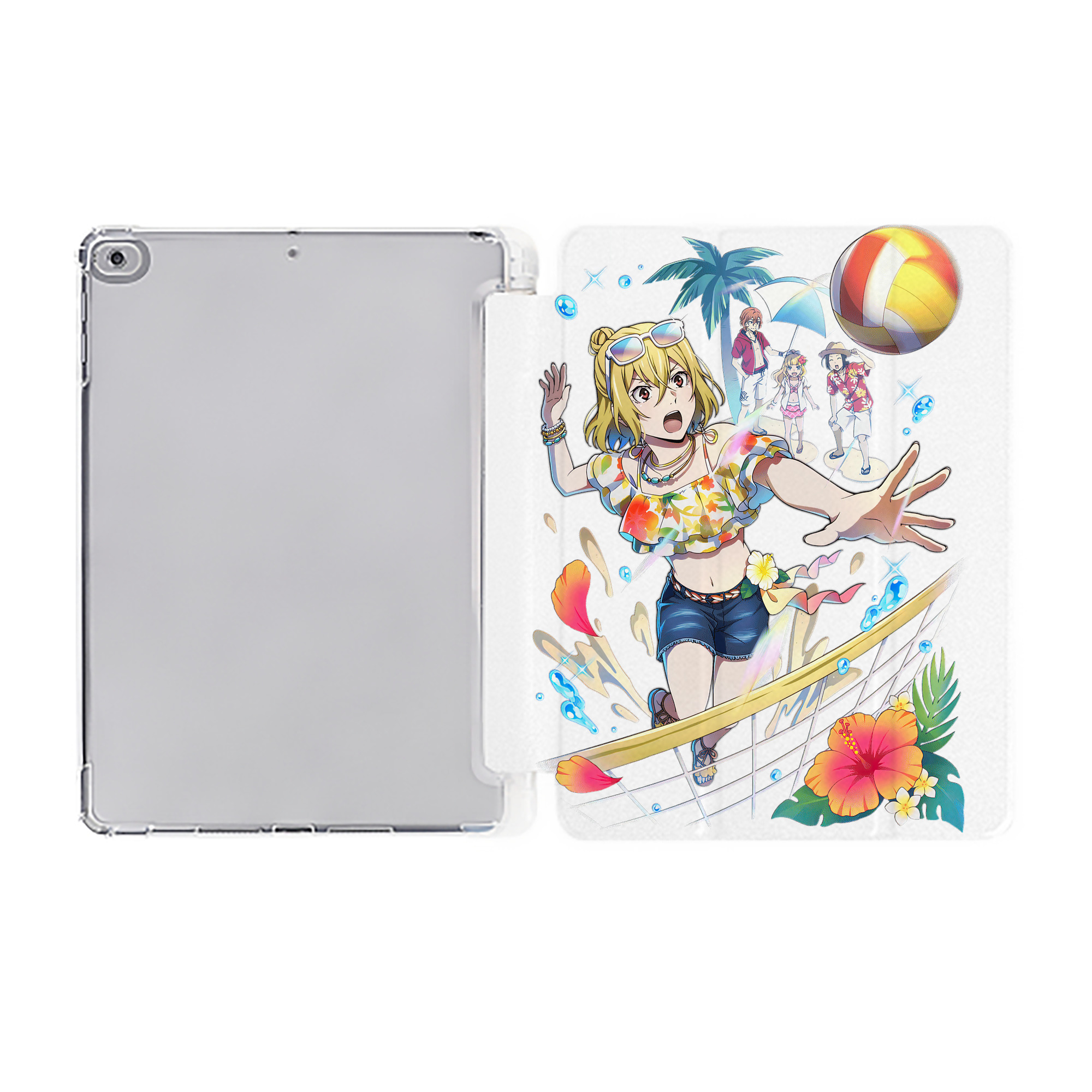 （画像用） 文豪ストレイドッグス Bungo Stray Dogs IPad ケース ペン収納付き 三つ折りスタンド PUレザー×シリコン 対応機種9.5/10.5/10.9インチ